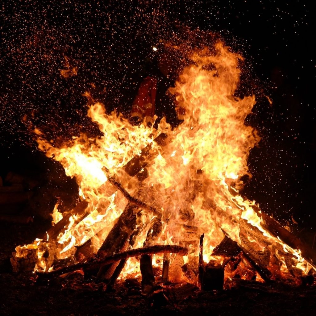 Samhain bonfire