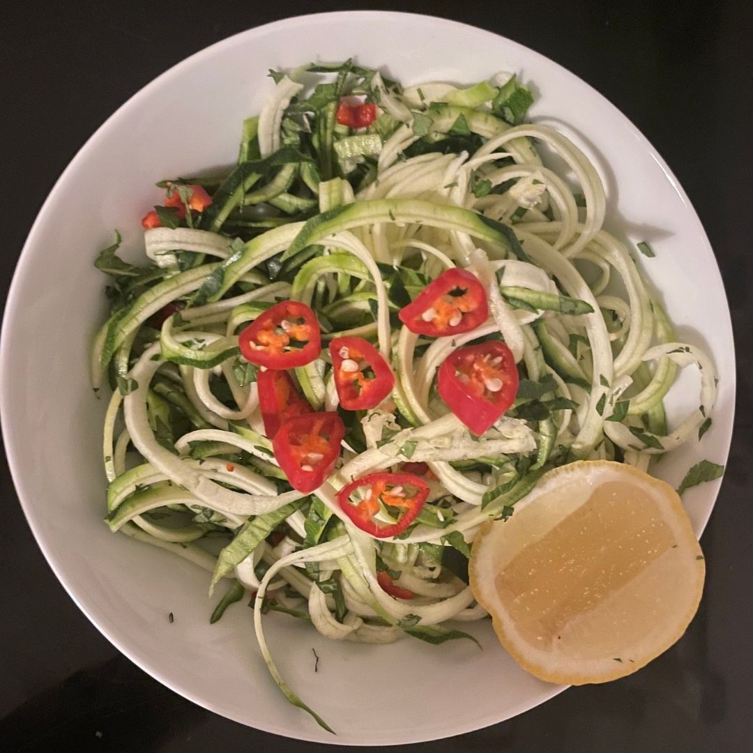 Spicy and zesty vegan salad